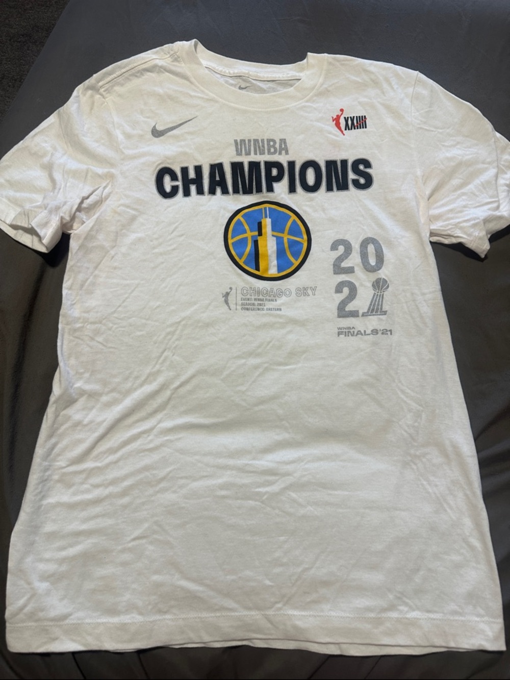 Nike White 'WNBA Champions' Chicago Sky Graphic T‑Shirt